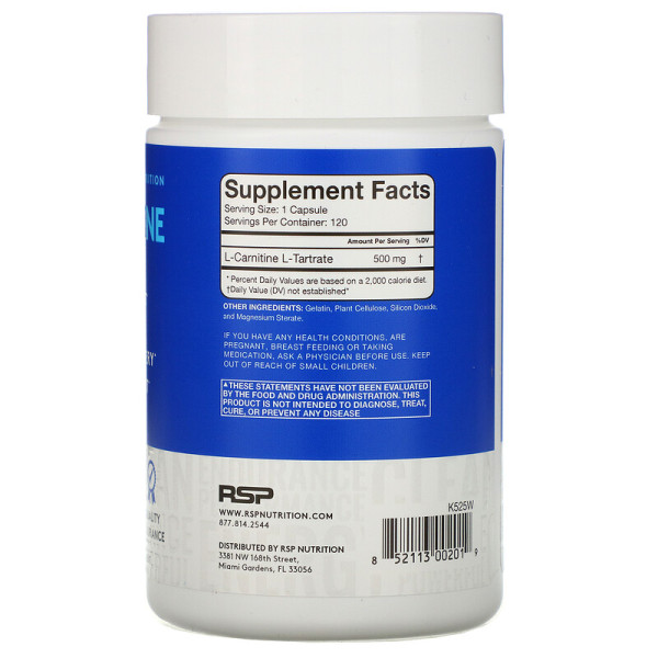L-Carnitine 500 mg 120 caps
